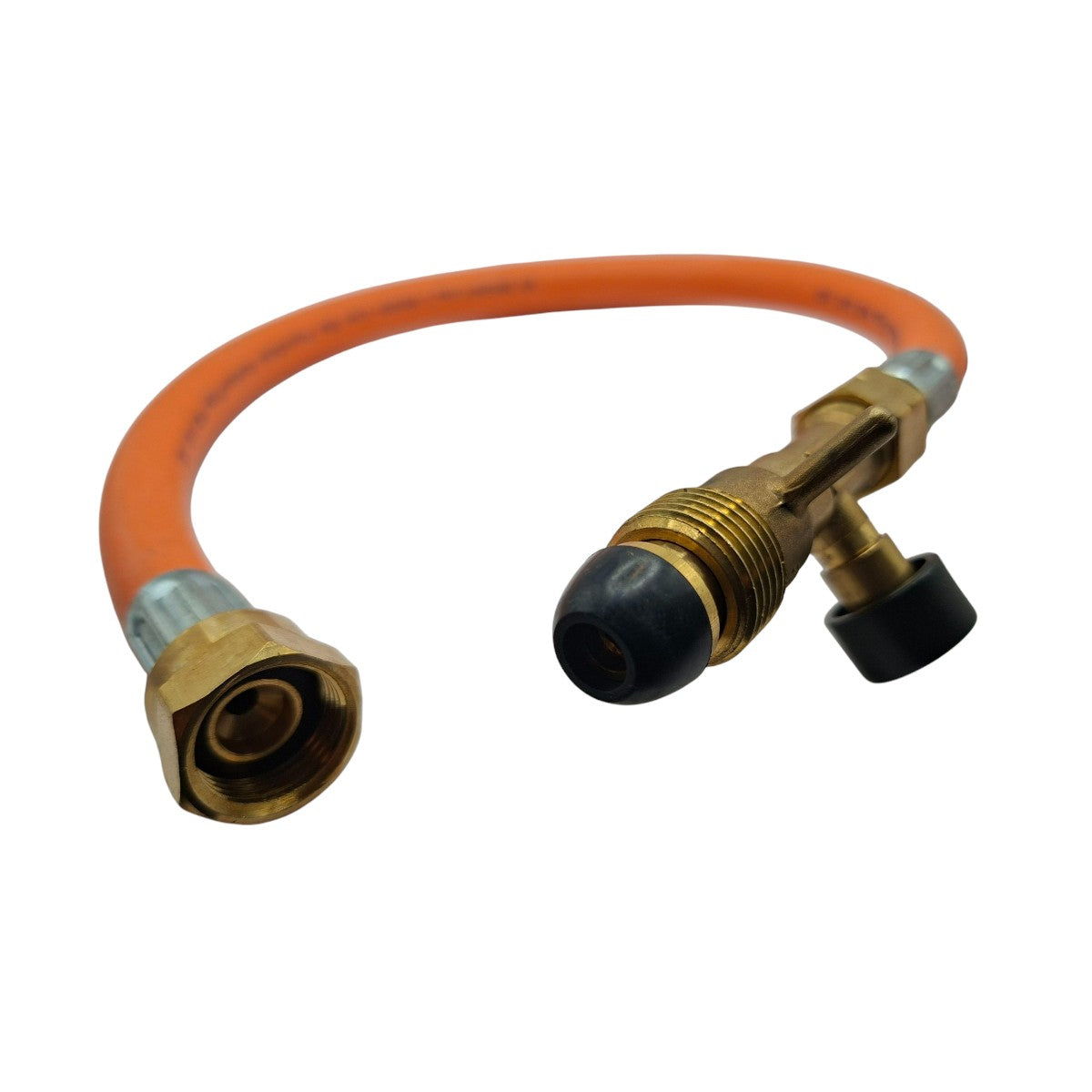 LPG Propane Gas EFV Hose 450mm POL to W20 (M20x1.5) – High Pressure Pigtail for Caravans Motorhomes Campervans