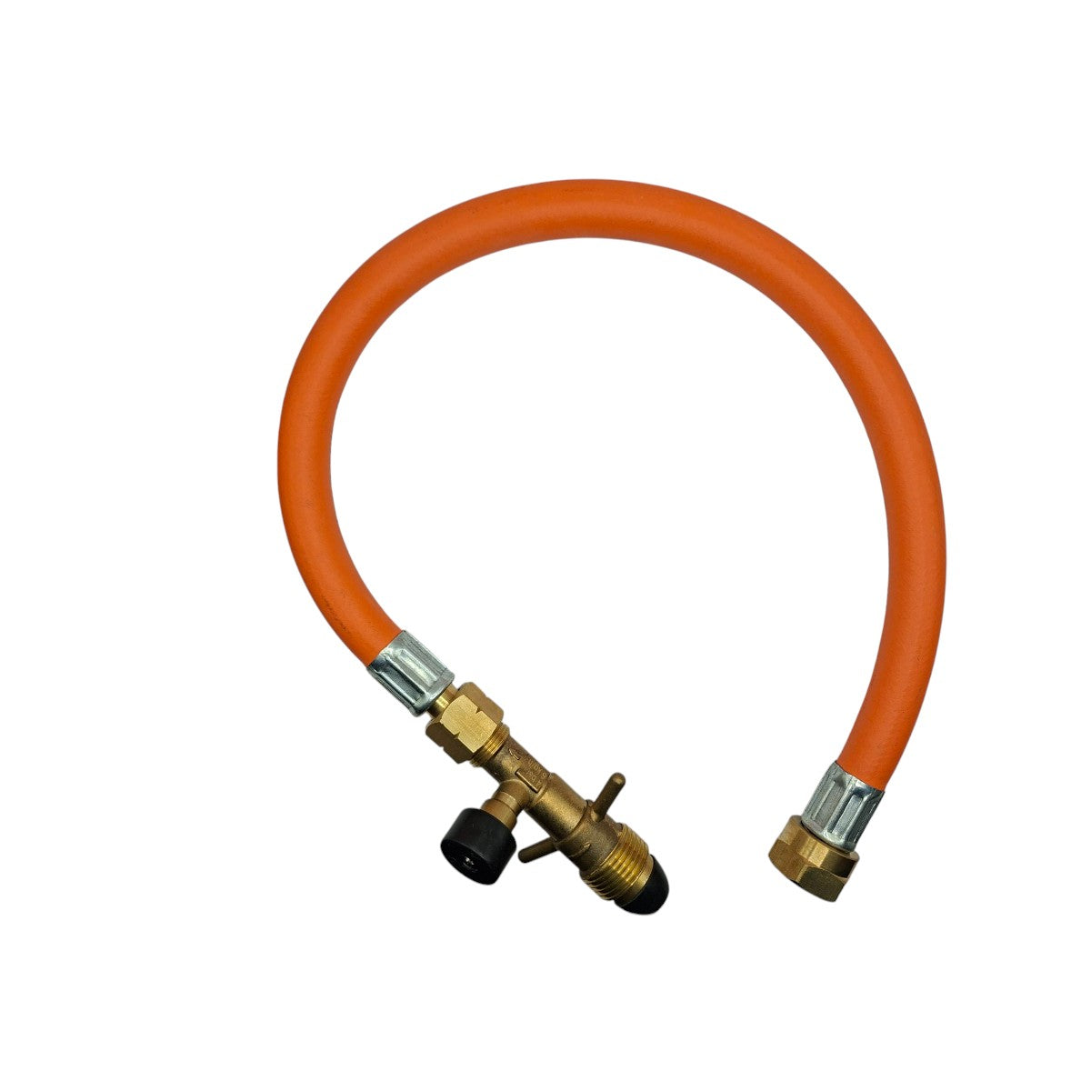 LPG Propane Gas EFV Hose 450mm POL to W20 (M20x1.5) – High Pressure Pigtail for Caravans Motorhomes Campervans