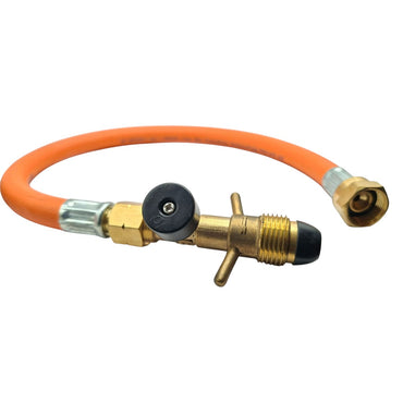 LPG Propane Gas EFV Hose 450mm POL to W20 (M20x1.5) – High Pressure Pigtail for Caravans Motorhomes Campervans