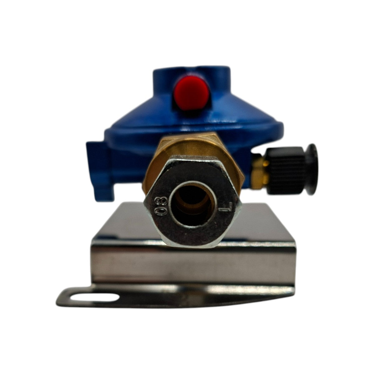 Wall Bulkhead Mounted Gas RV Regulator 30mbar for Caravans Motorhomes & Boats – M20x1.5 – 8mm Outlet