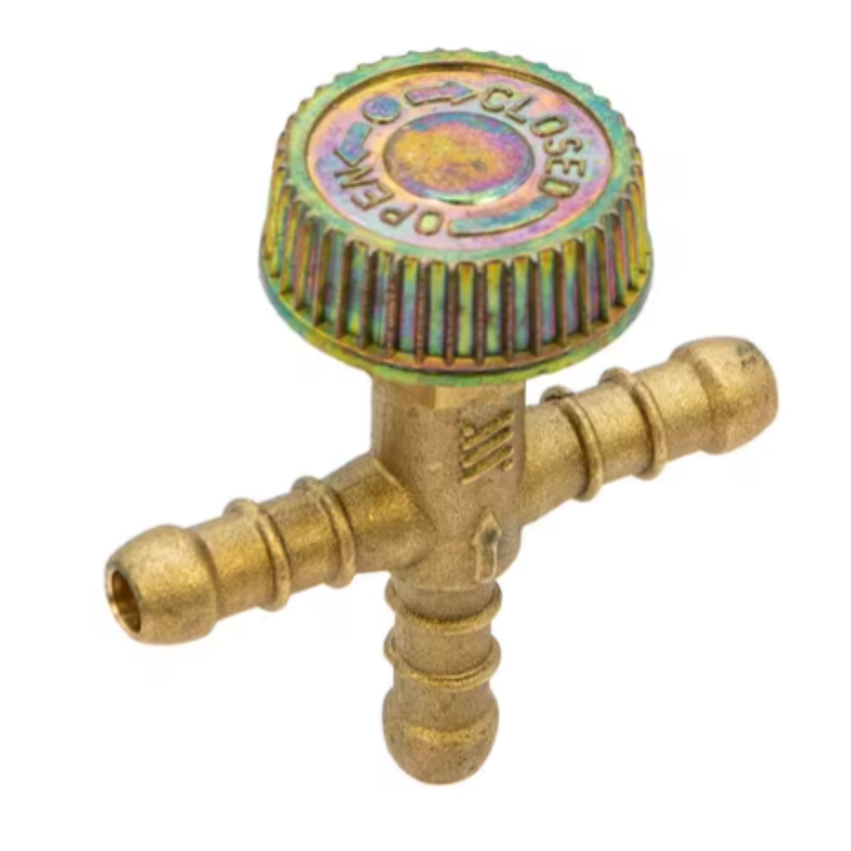 3-Way Gas Hose Needle Valve for use 8mm hose