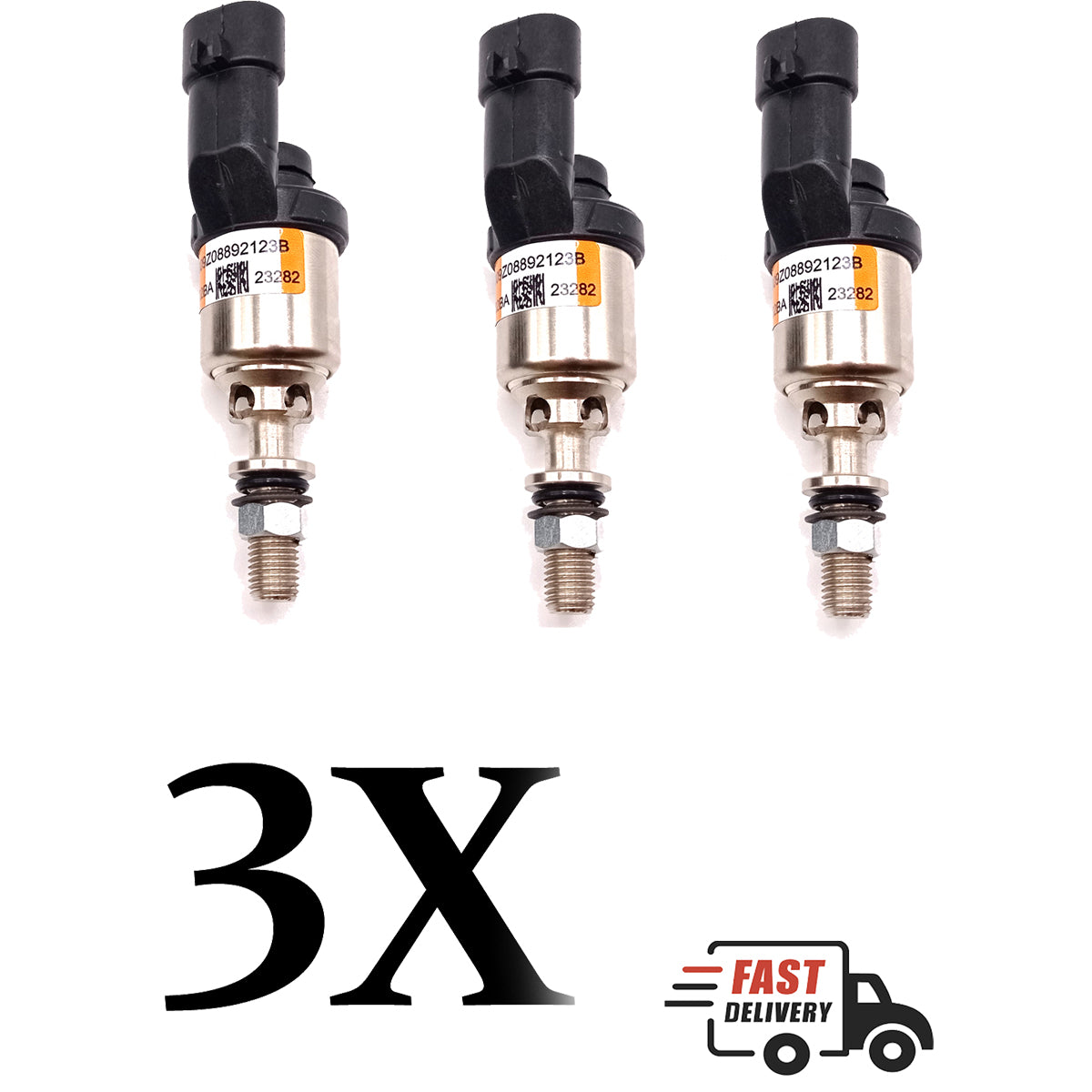 3 x BRC Type Orange LPG Injectors old Screw Model