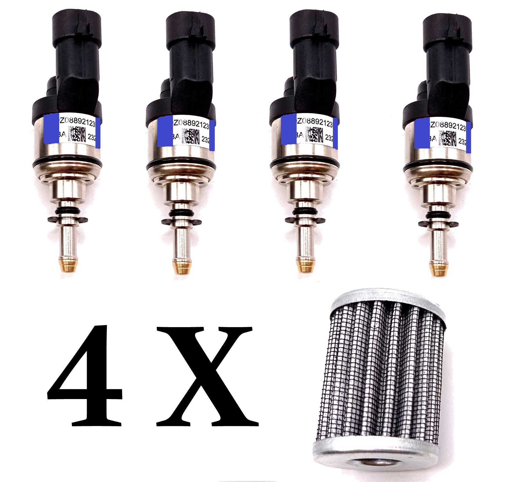 4 X BRC MTM Type Blue LPG Injectors NEW model + VAPOUR FILTER