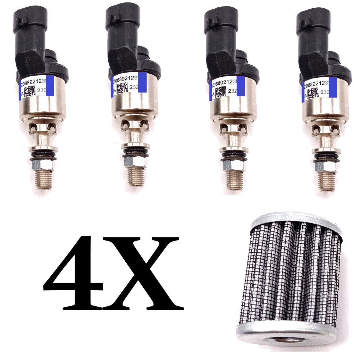 4 X BRC MTM Type Blue LPG Injectors old Screw Model + VAPOUR FILTER