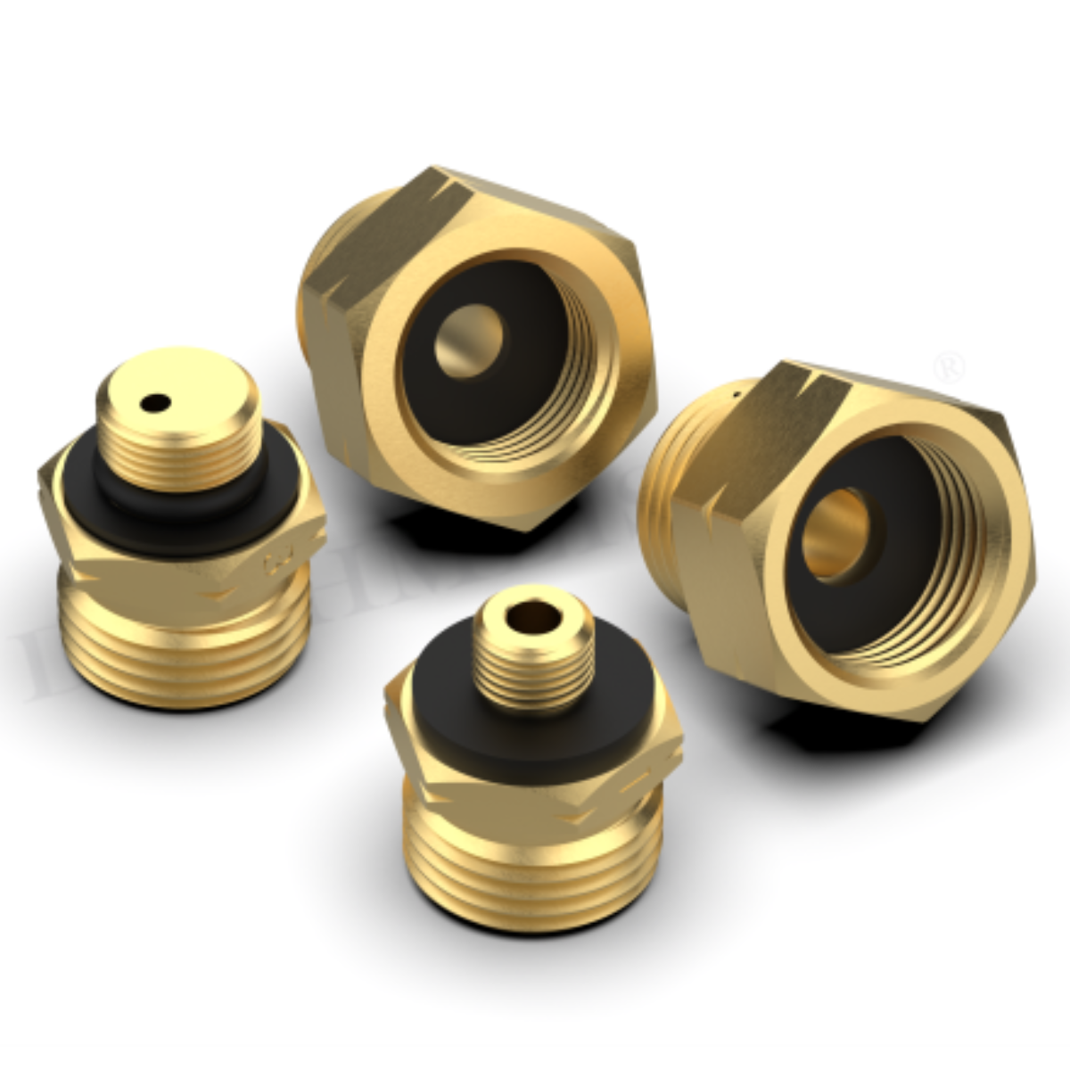 LPG Gas Bottle Adapter Set of 4 For Europe Filling Set