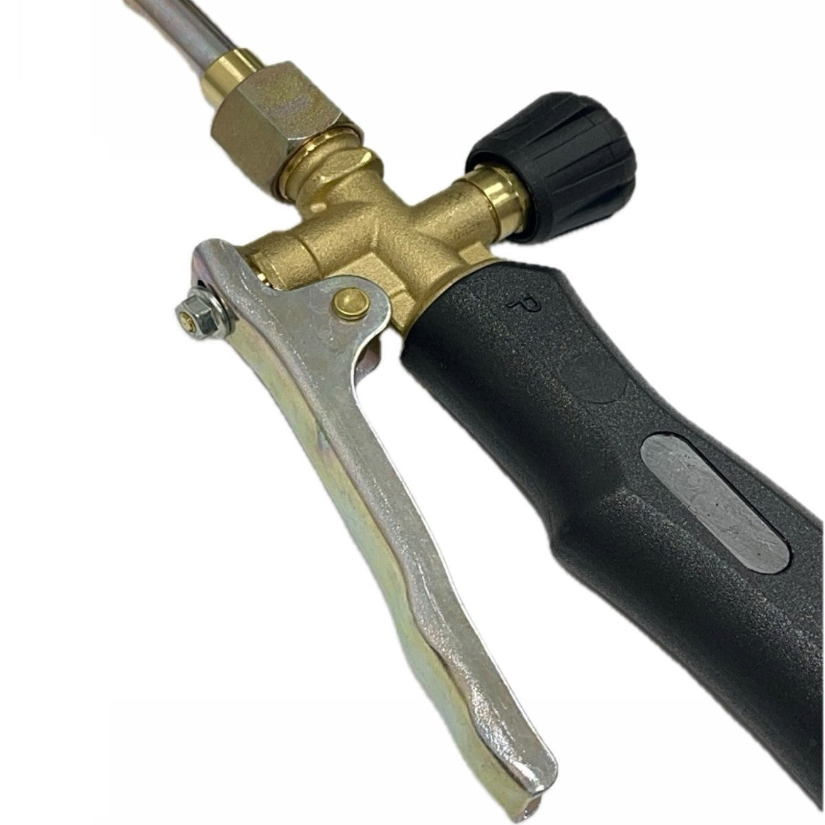 Torch Weed Burner 45mm nozzle + Adjustable High Pressure LPG Regulator 21.8mm LH - 10kg/h + 2m Hose