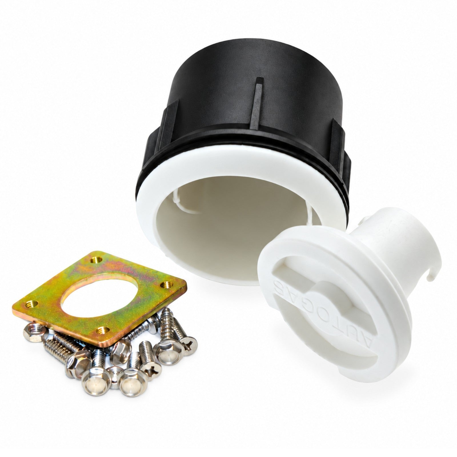 LPG Autogas  Bayonet NRV Filling valve Jic  3/4" UNF x 21.8 mm Right hand with White Fitting Box 70 mm