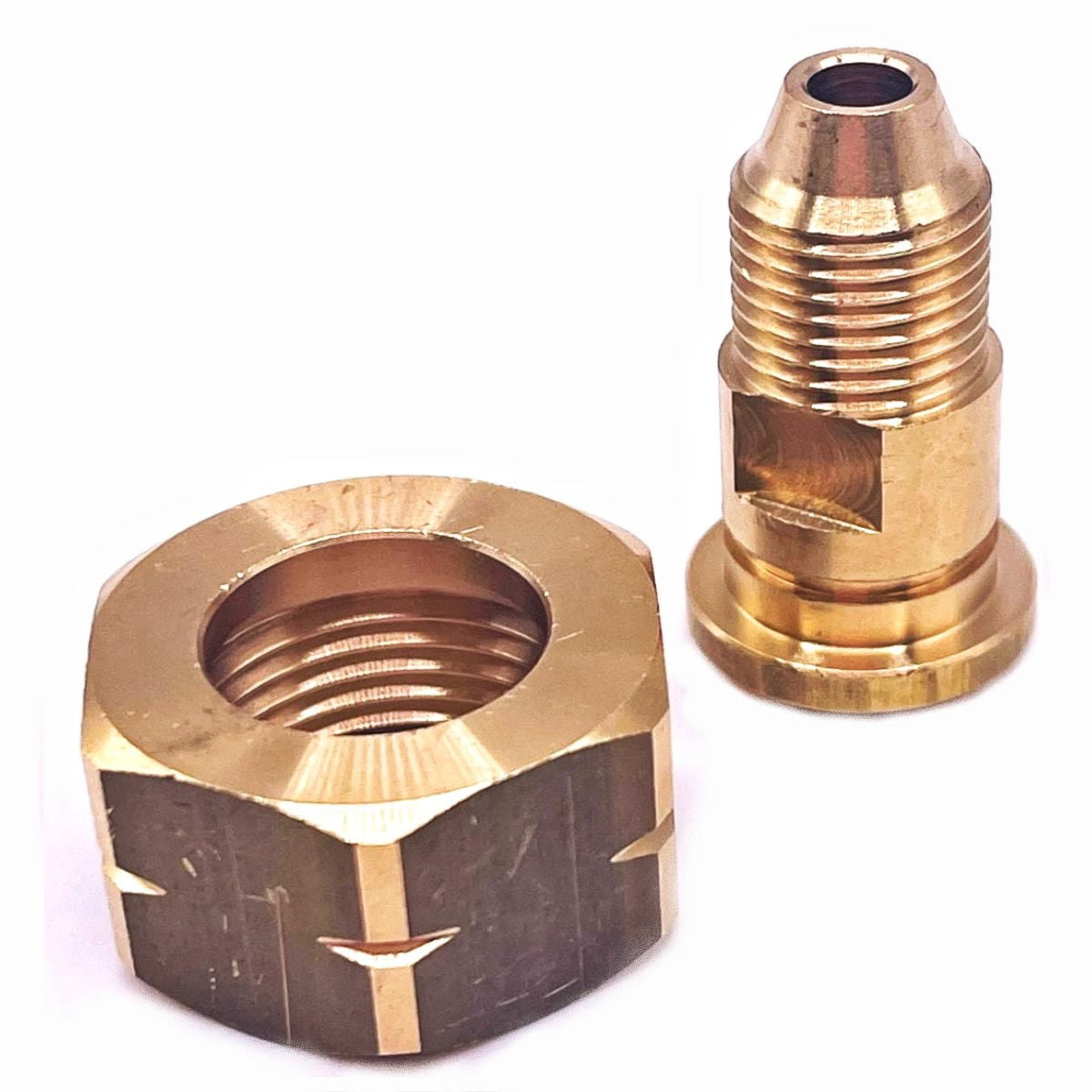 21.8 mm Left Hand Thread Nut and Tail 1/4" RH