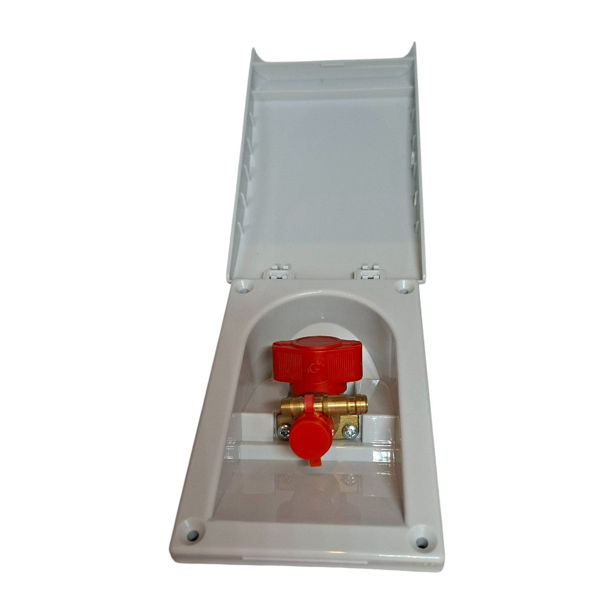 LPG Gas Outtake Outlet Socket RAL 9010 White – Quick Release Coupling External Gas Point for Caravans Motorhomes Campervans  BBQs