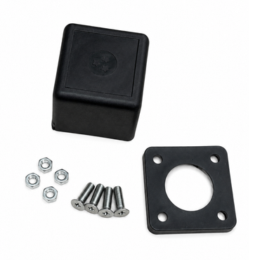 Square LPG Dust Cap Cover Lid with Mounting Plate, Bayonet Fitting & Screws