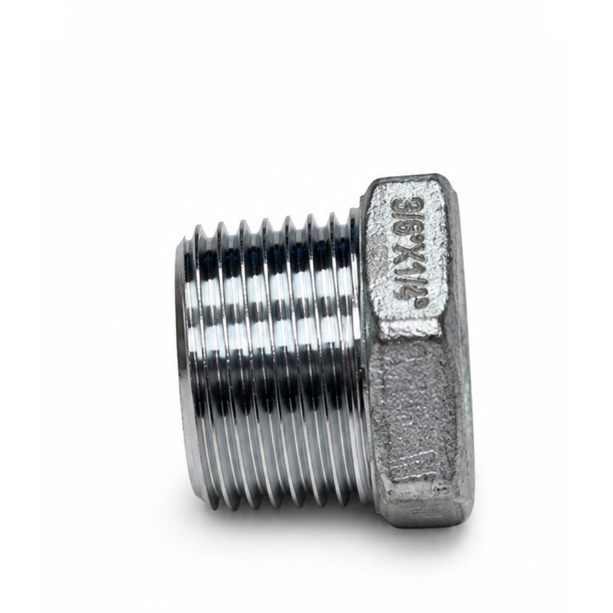 Screwed Steel Hexagon Reducing Bush nut 3/8" x 1/4" Forklift