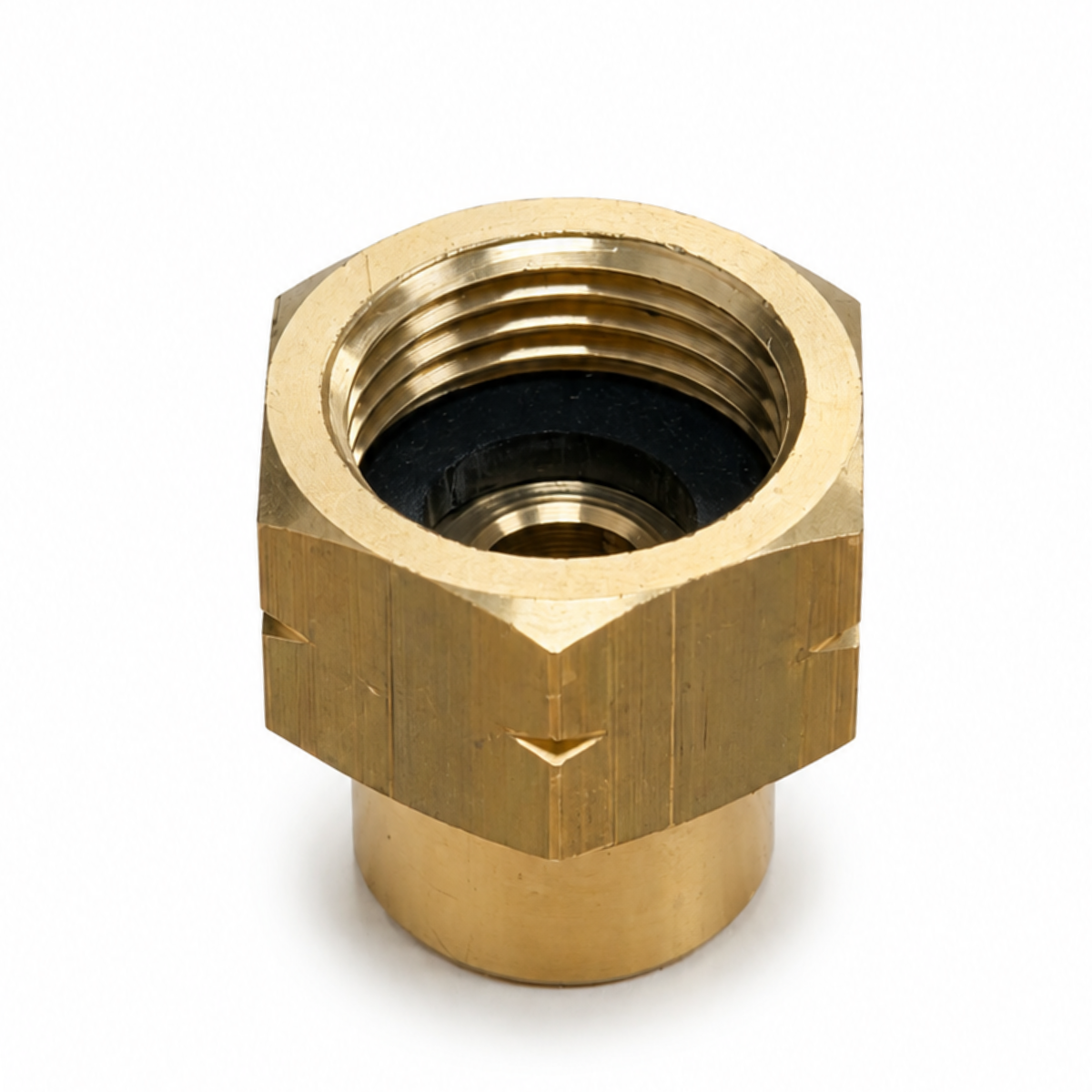 Brass fitting D3 reducing  W21.8×1″ LH -  M14X1,5 RH