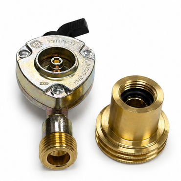 LPG GPL ACME Adaptor to 22mm Clip On 511 Type Adapter Set to Fill Gas Bottles in Belgium, Switzerland, Germany, Ireland, Luxembourg Gas Stations