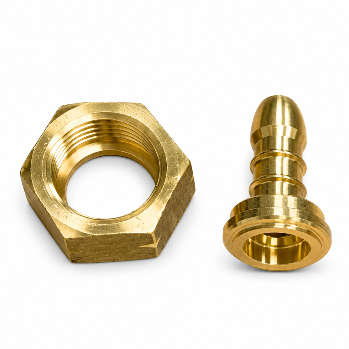 21.8mm Left Hand Thread Nut and Tail barbed fitting to Connect 8mm - 10mm Hose Pipe