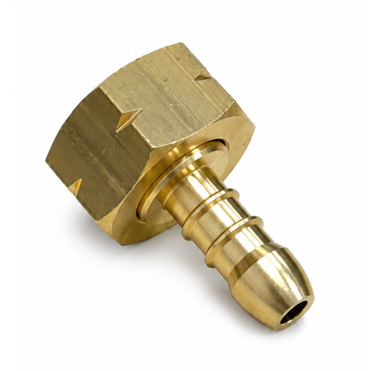 21.8mm Left Hand Thread Nut and Tail barbed fitting to Connect 8mm - 10mm Hose Pipe