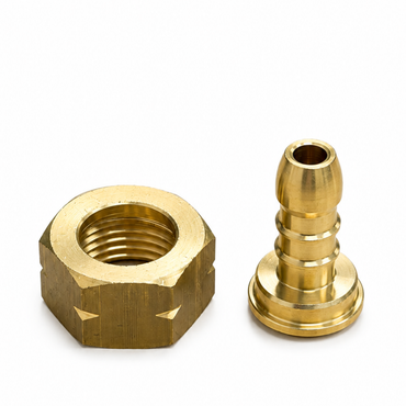 21.8mm Left Hand Thread Nut and Tail barbed fitting to Connect 8mm - 10mm Hose Pipe