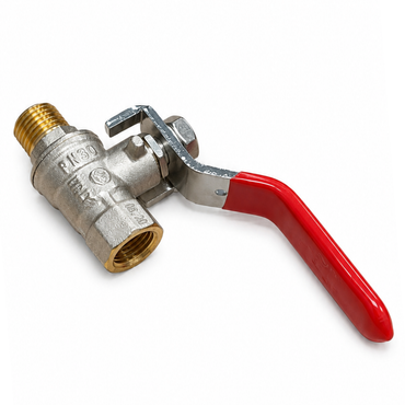 Ball valve 1/4" Male x 1/4" Female Brass  valve PN50 bar Water Air Oil Shut Off Valve