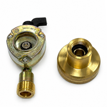 LPG GPL DISH Adaptor to 27mm Clip On 511 Type Adapter Set to Fill Gas Bottles in France, Italy, Bulgaria, East Germany, Sweden, Balkans, Eastern Europe Gas Stations