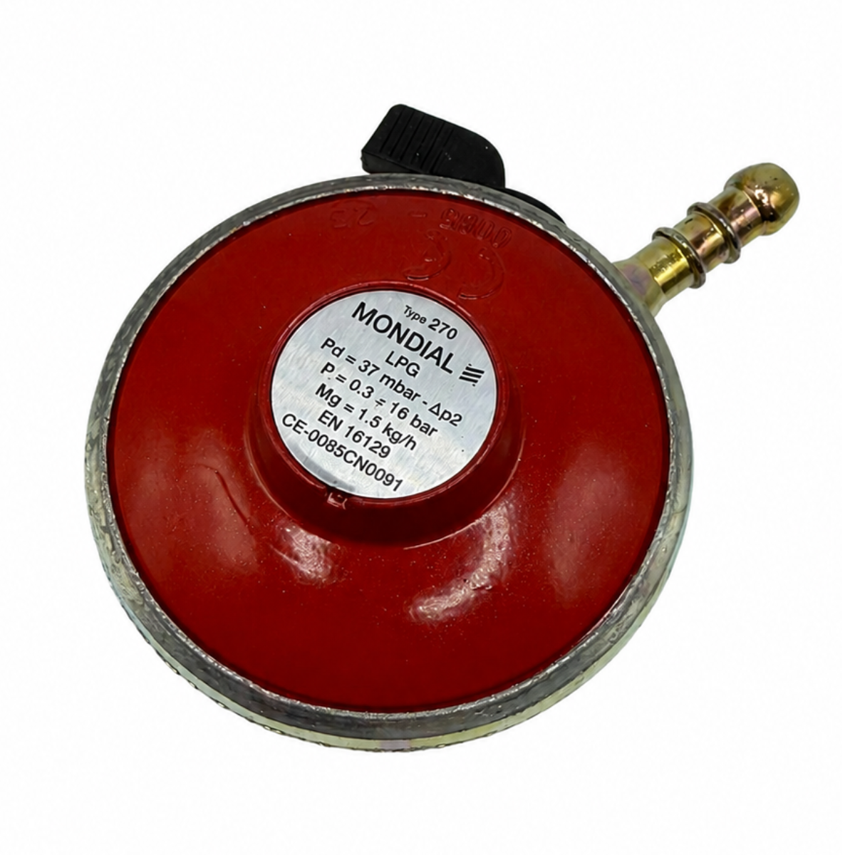 Patio Gas/Bbq Regulator 27mm Clip On 37Mbar, 1.5Kgh Fits Calor Gas/Flogas