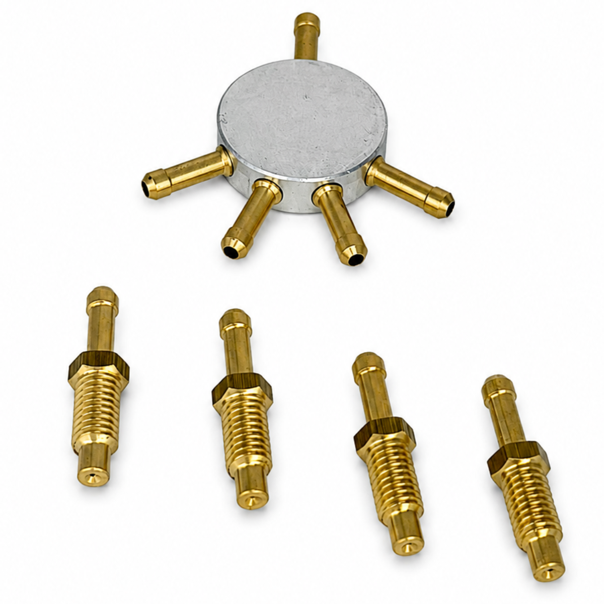 Four 4 Way Distributor Splitter for Valve Saver Protection Fluid Between Cylinders Autogas