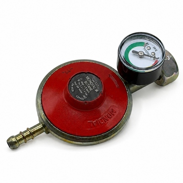Butane Gas Low Pressure Regulator 21.8mm LH with level gauge 1.5kg/h 29 mbar