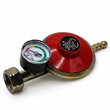 Butane Gas Low Pressure Regulator 21.8mm LH with level gauge 1.5kg/h 29 mbar