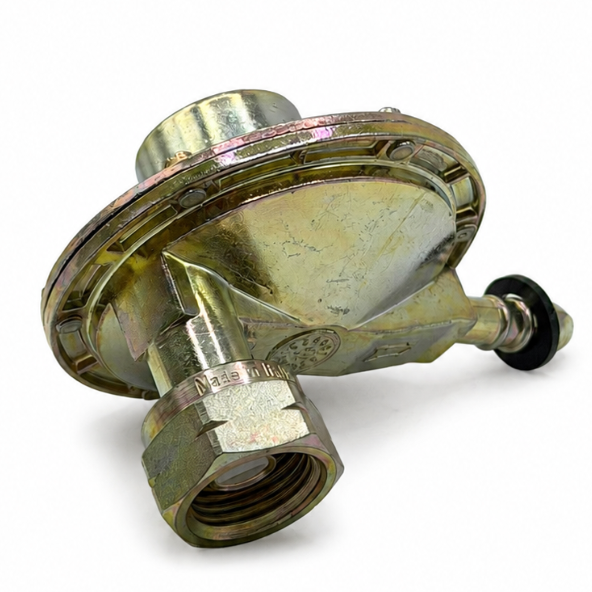 Butane Low Pressure Regulator 1.0kg/h 29 mbar Vertical 21.8mm LH - Nozzle accepts 8 mm