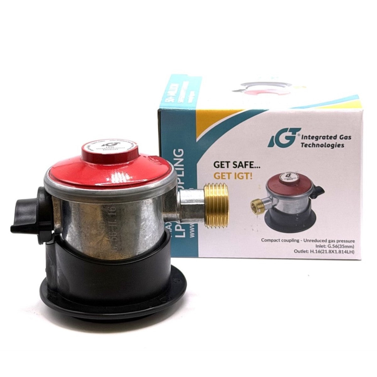 LPG Propane Gas Bottle Clip On Jumbo 35mm Unreduced Pressure Adapter 4kg/h, type:236is