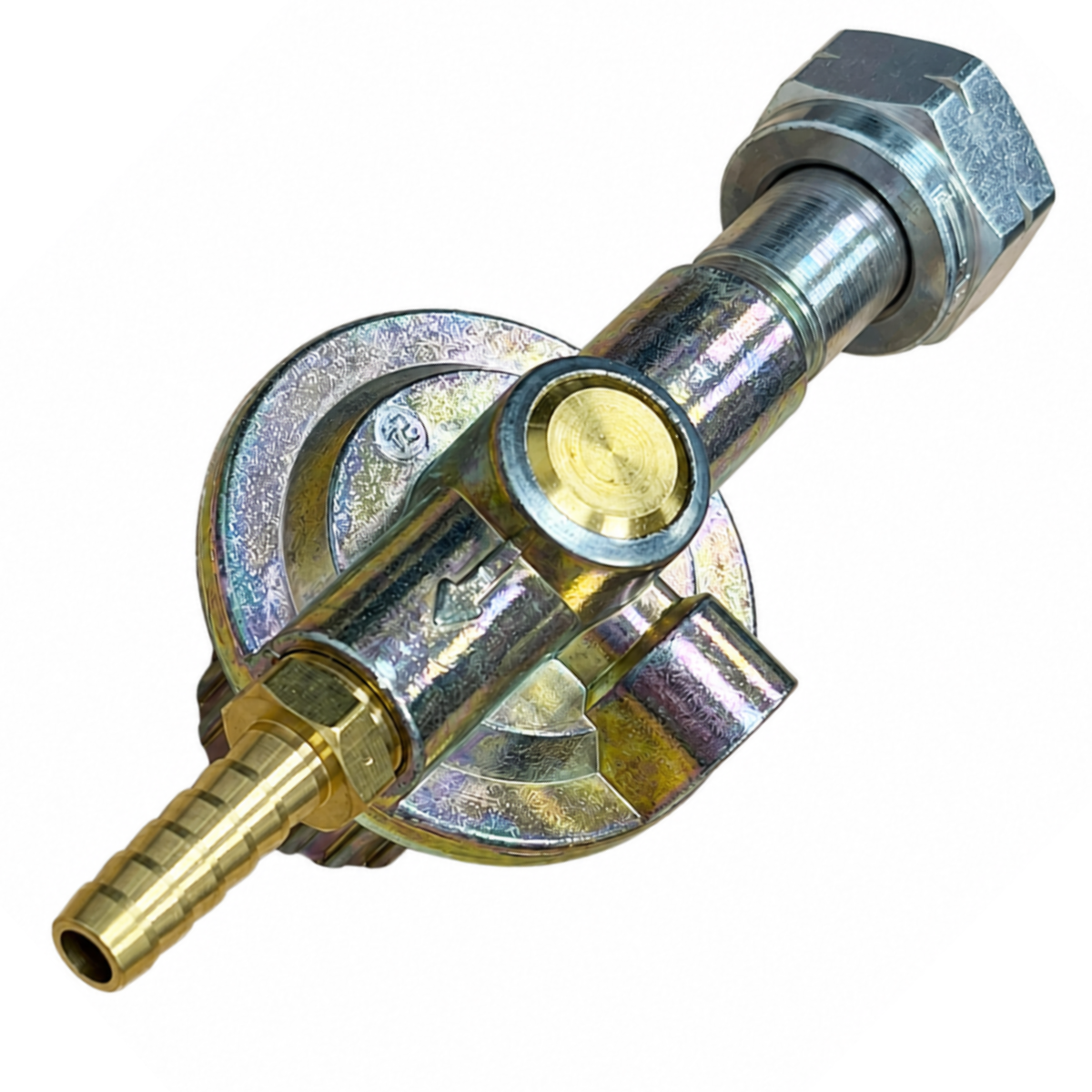 High Pressure LPG Gas Regulator 1-4 Bar 8-10kg/h Adjustable Propane With Italian Greece Fitting W20x1/14 x 8mm barbed