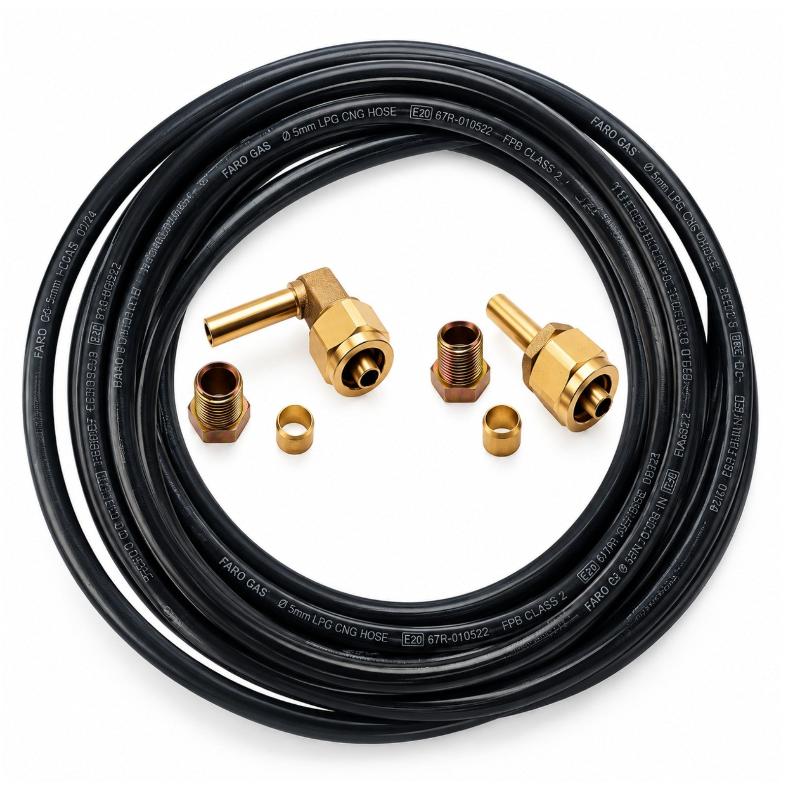 2x 8mm FARO Type LPG Autogas Pipe Fittings Connectors for 8mm FARO Pipe