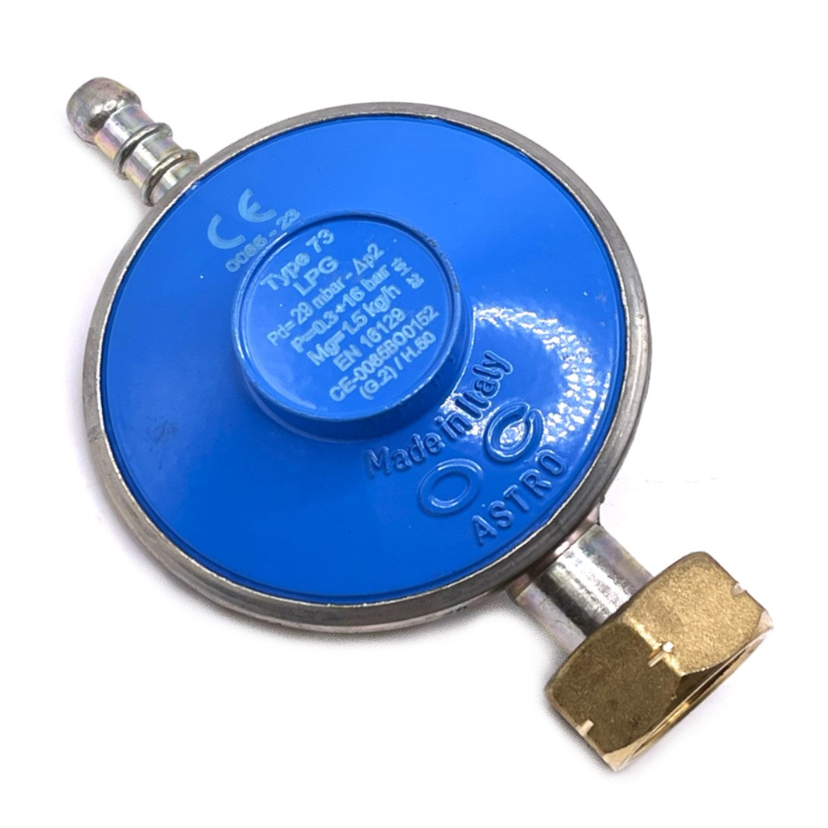 29 Mbar Butane Regulator Key 27 (Shell) Capacity Kg 1,5 - 21.8mm LH