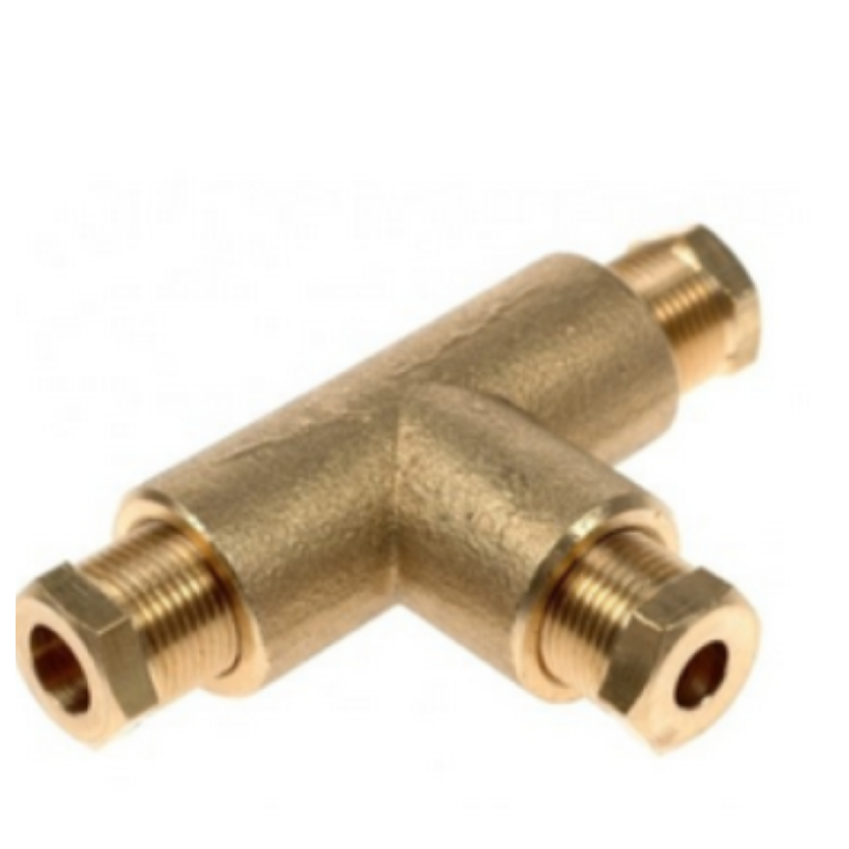 3 Way T Compression Fitting For 8mm x 6mm x 8mm Copper Pipe Tube