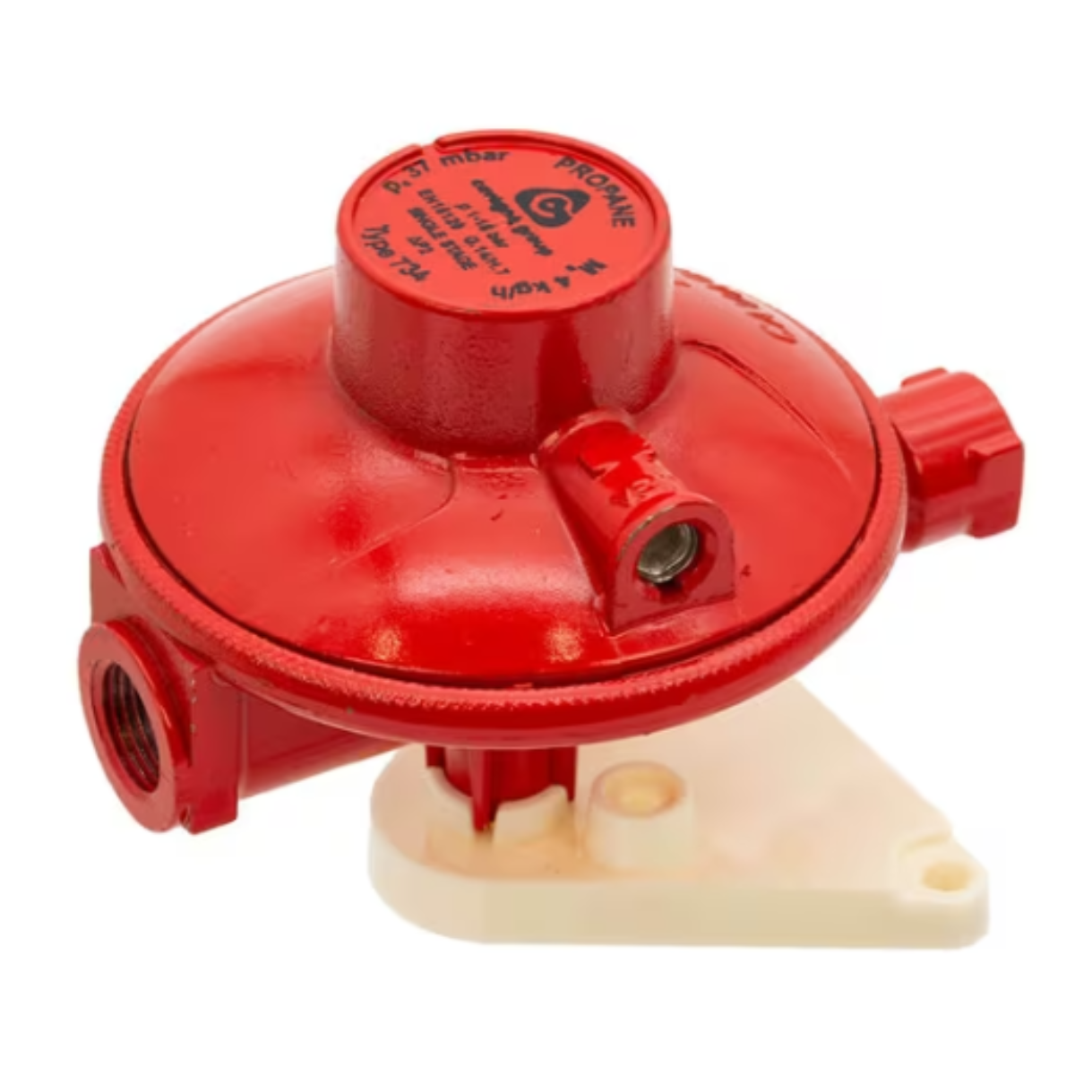 LPG Propane Pressure Regulator Model 734 37mbar 4 kg/hr