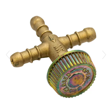 3-Way Gas Hose Needle Valve for use 8mm hose