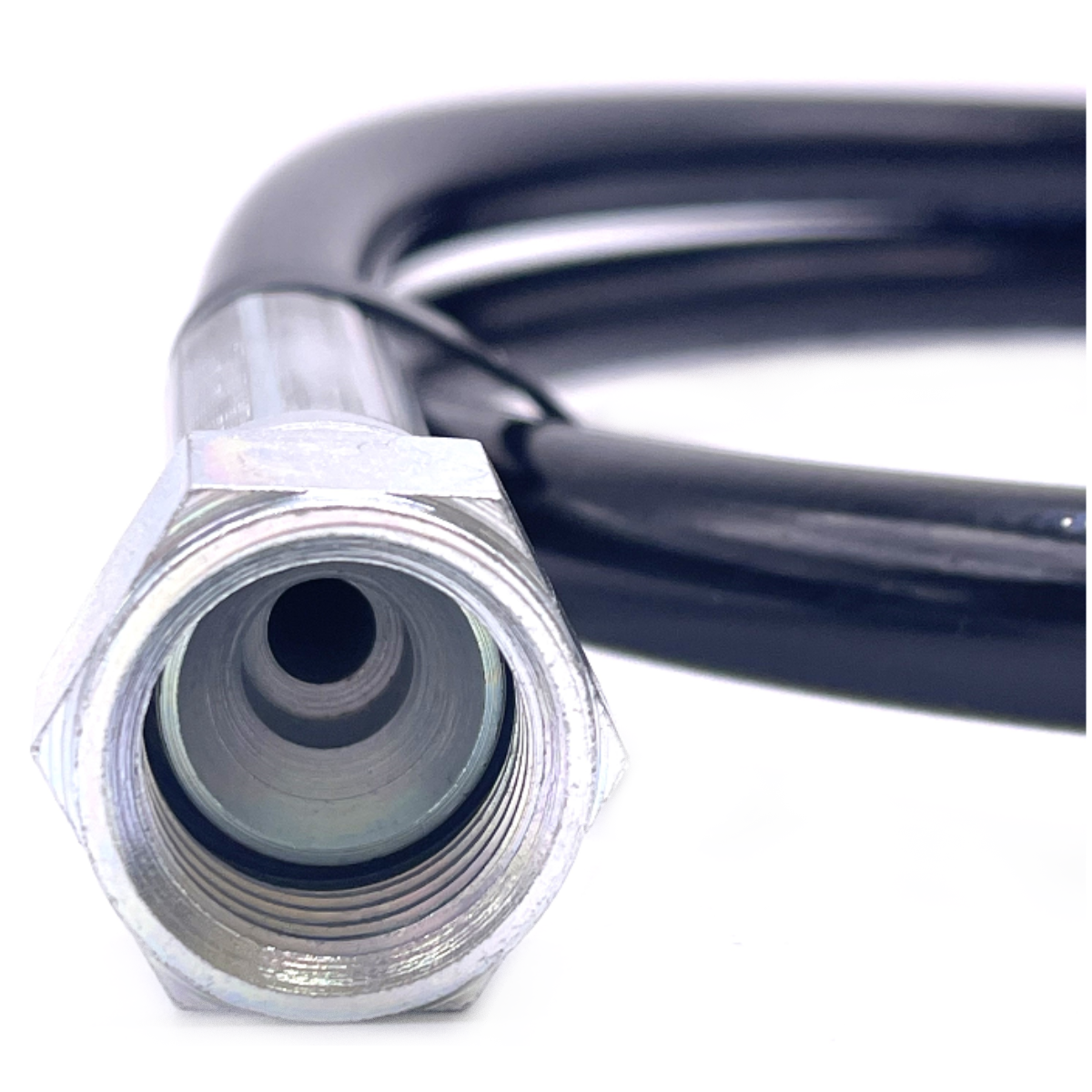 Gaslow Filler hose R67 JIC 3/4" UNF For GasIt Cylinders 1 meter- 90 Degree - Straight