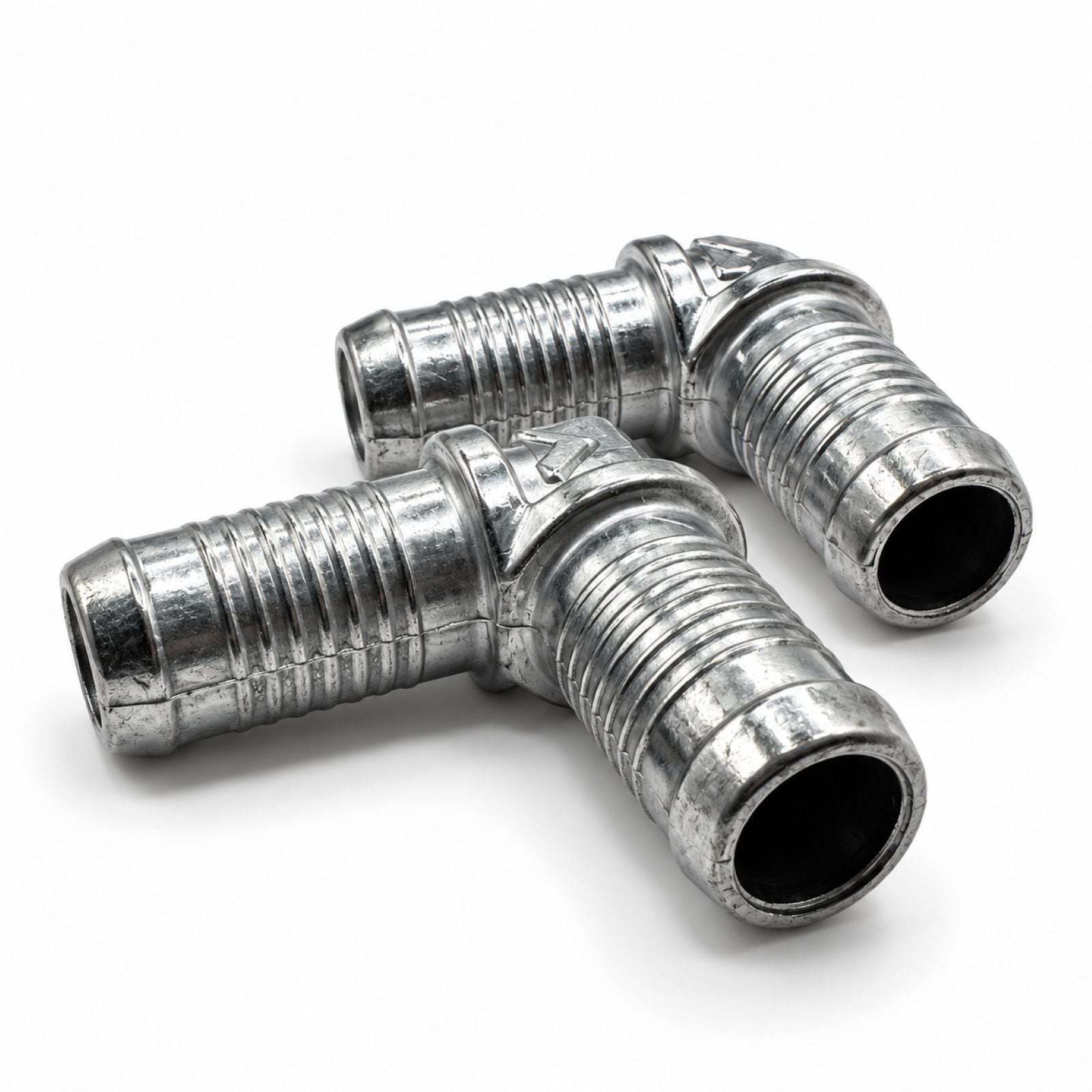 2PCS 16mm x 16mm Barbed Elbow Hose Connector Fitting Adapter 90 Degree
