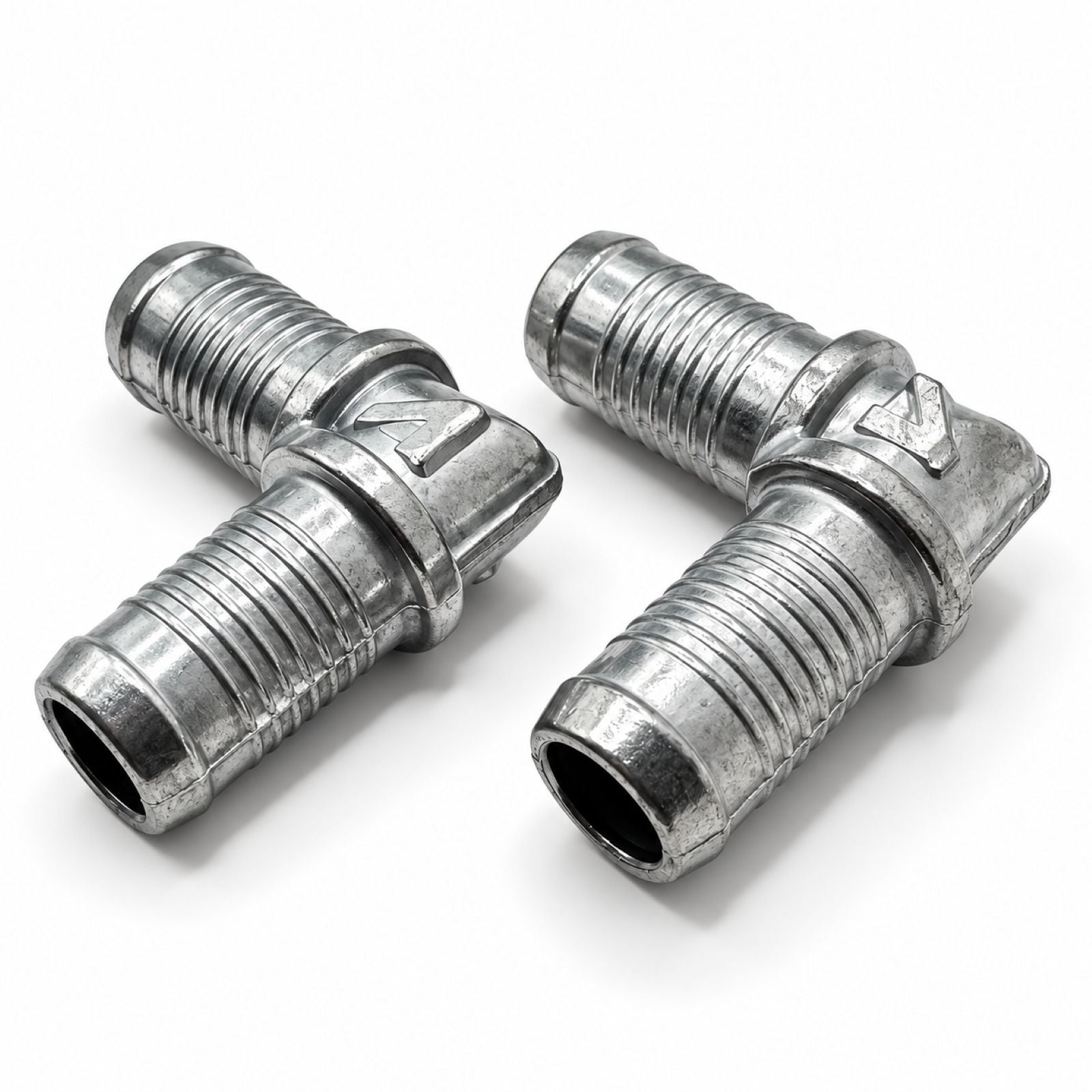 2PCS 16mm x 16mm Barbed Elbow Hose Connector Fitting Adapter 90 Degree