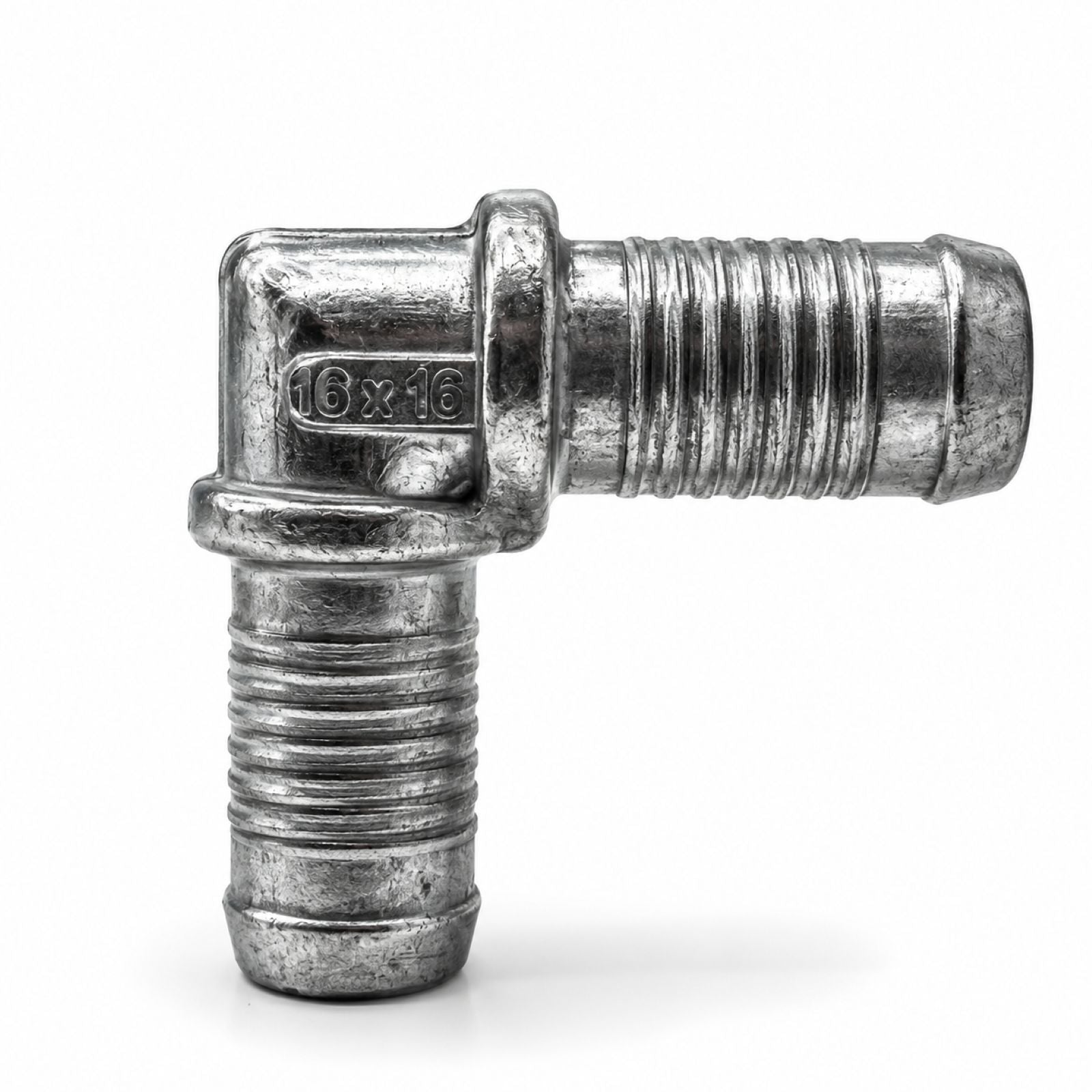 2PCS 16mm x 16mm Barbed Elbow Hose Connector Fitting Adapter 90 Degree