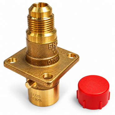 LPG GPL UK Bayonet Non Return Valve Gas Filling Point Adapter To JIC