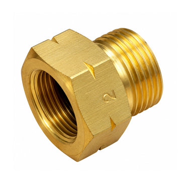 Italian Greek Austrian Gas Bottle Adapter No.2 21.8mm M KLF x 20mm F LH Gas Extraction Adapter W20 x 1/14"