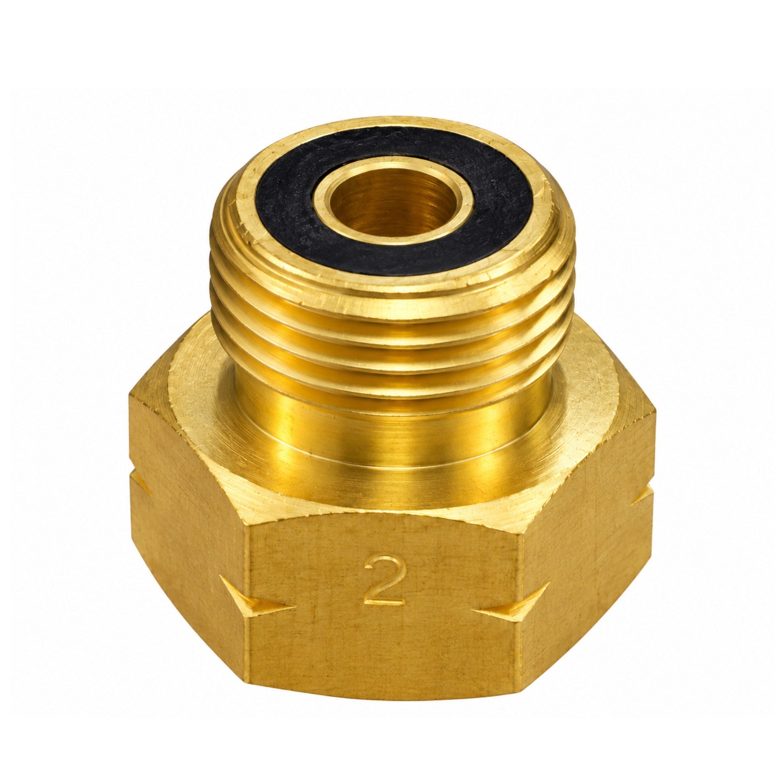 Italian Greek Austrian Gas Bottle Adapter No.2 21.8mm M KLF x 20mm F LH Gas Extraction Adapter W20 x 1/14"