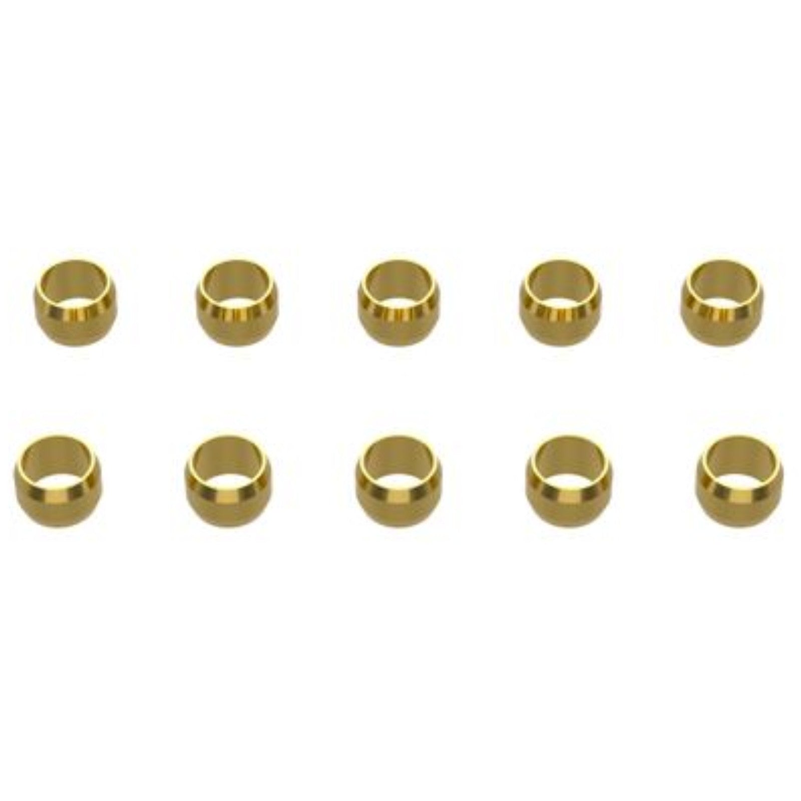 8mm Olive Ring LPG Gas Pipe Compression Fitting Brass Sealing Olive x10