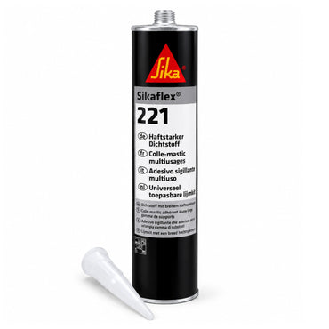 x1 Sikaflex 221 White Silicone Sealant Adhesive Motorhome Caravan Bathroom