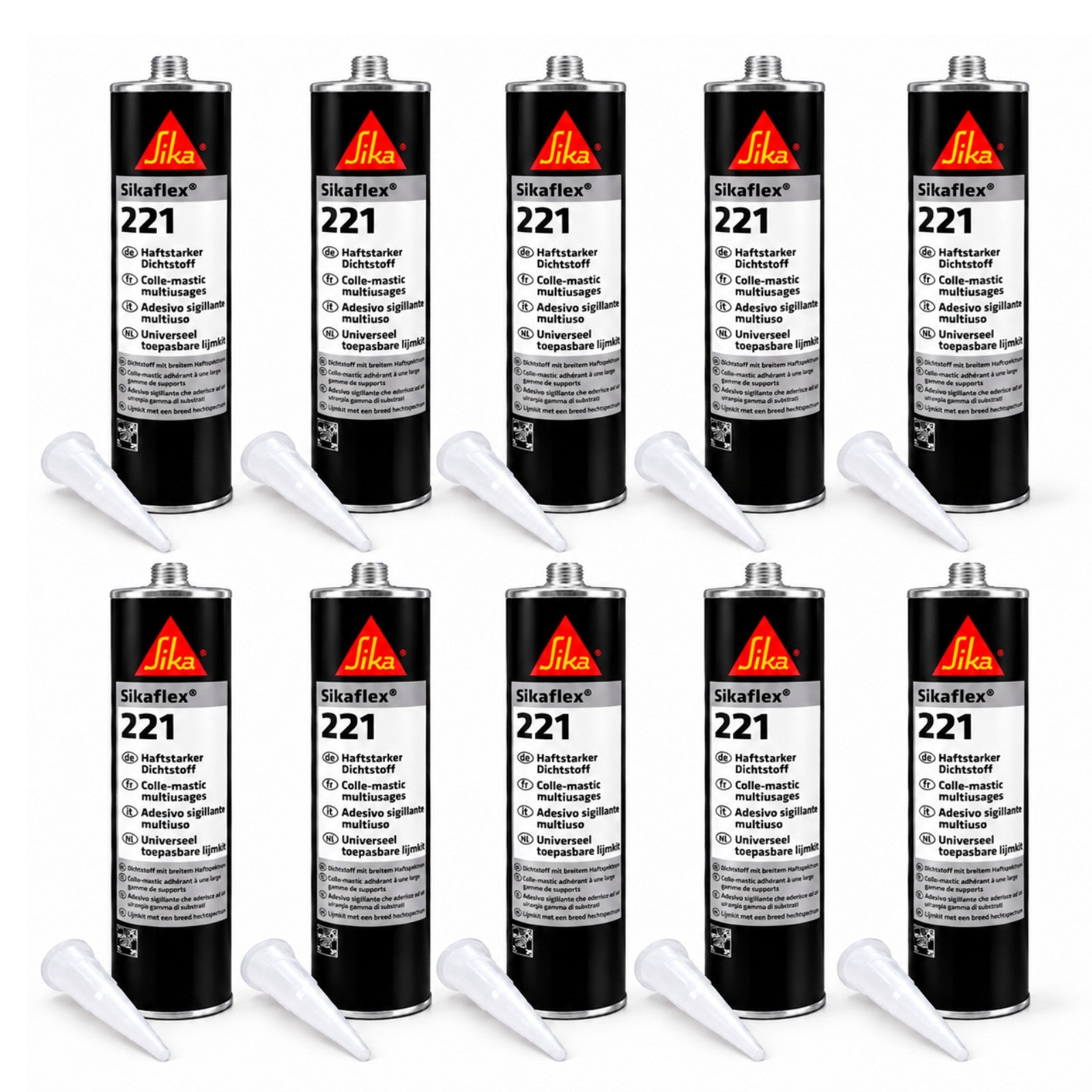 x11 Sikaflex 221 White Silicone Sealant Adhesive Motorhome Caravan Bathroom