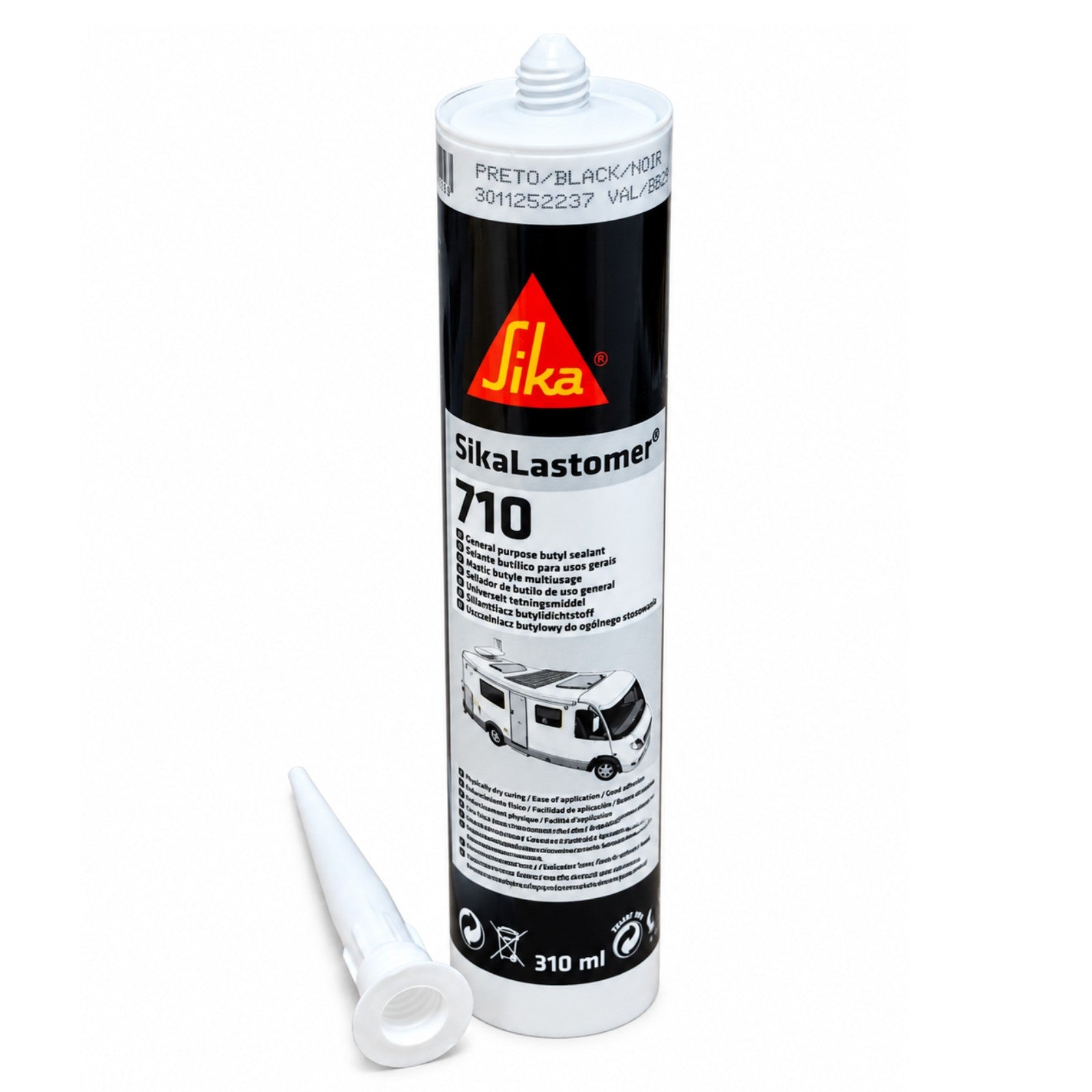 Sika® Lastomer 710 Black Butyl Sealant 310ml Cartridge – Vehicle & Caravan Sealant