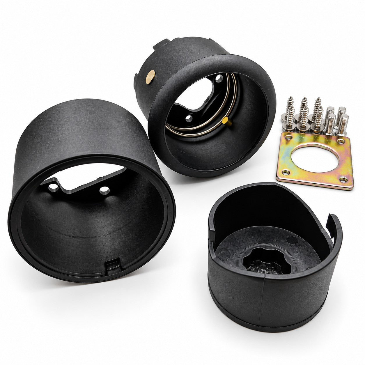 Filling point housing for external ACME or DISH refuelling