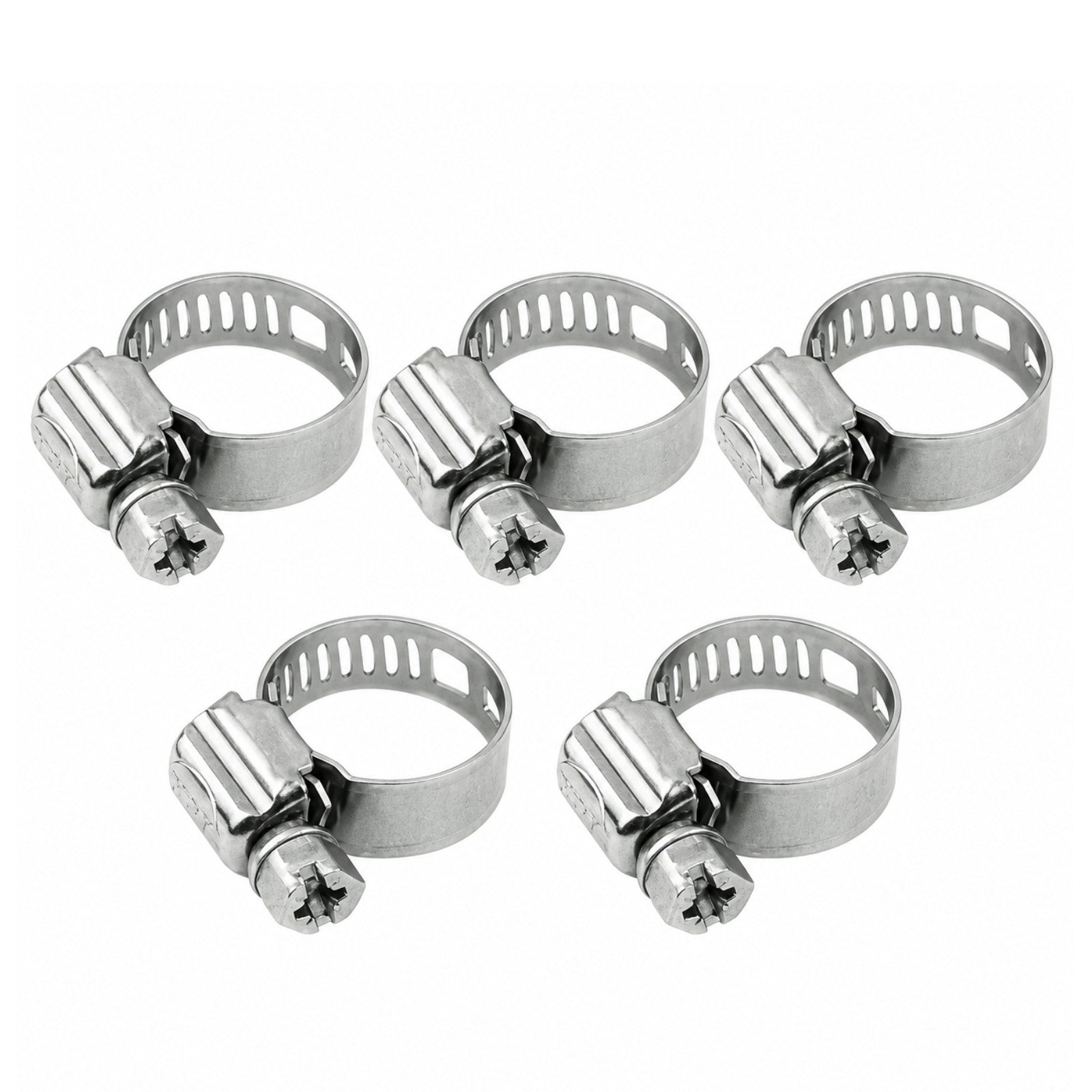10–16mm Screw Clamp Hose Clip Jubilee Clip Stainless Steel 5 pcs