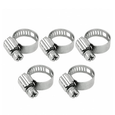 10–16mm Screw Clamp Hose Clip Jubilee Clip Stainless Steel 5 pcs