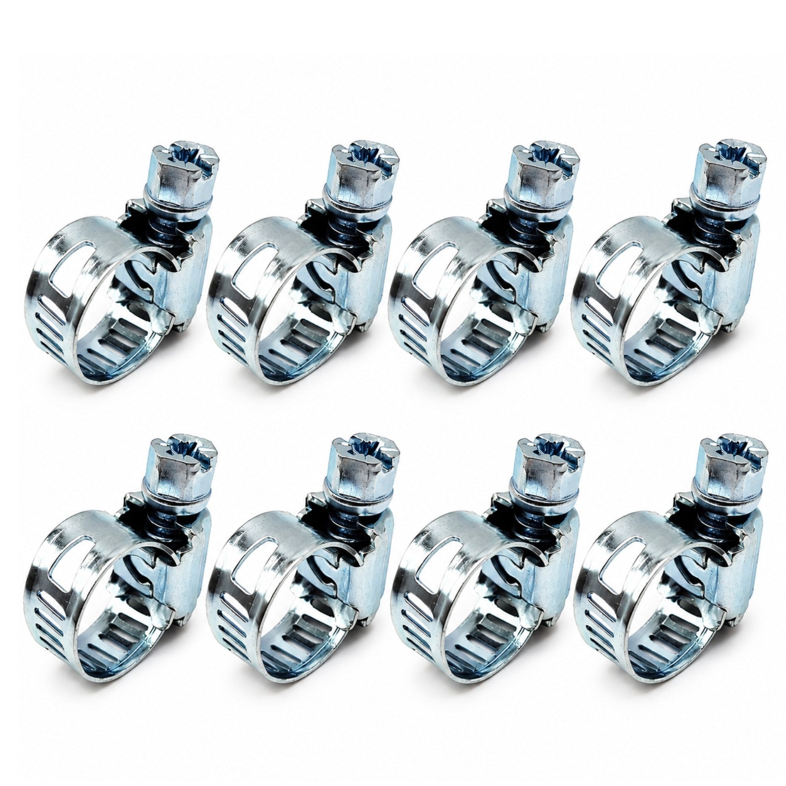4 Pcs Hose Jubilee Clips Adjustable Hose Clamp 12-20mm Range  Steel