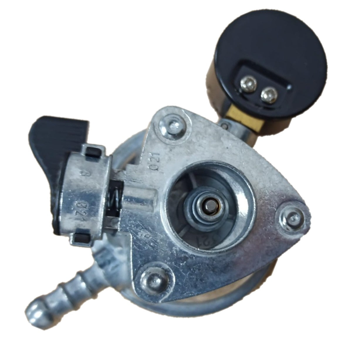 Butane Low Pressure Regulator - 1.5 kg/hr 21 mm clip on Butane single stage low pressure regulator with gauge and hose nozzle outlet. Nozzle accepts 8 mm (5/16")tubing.